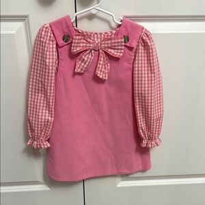 Pink Gingham Bow Dress